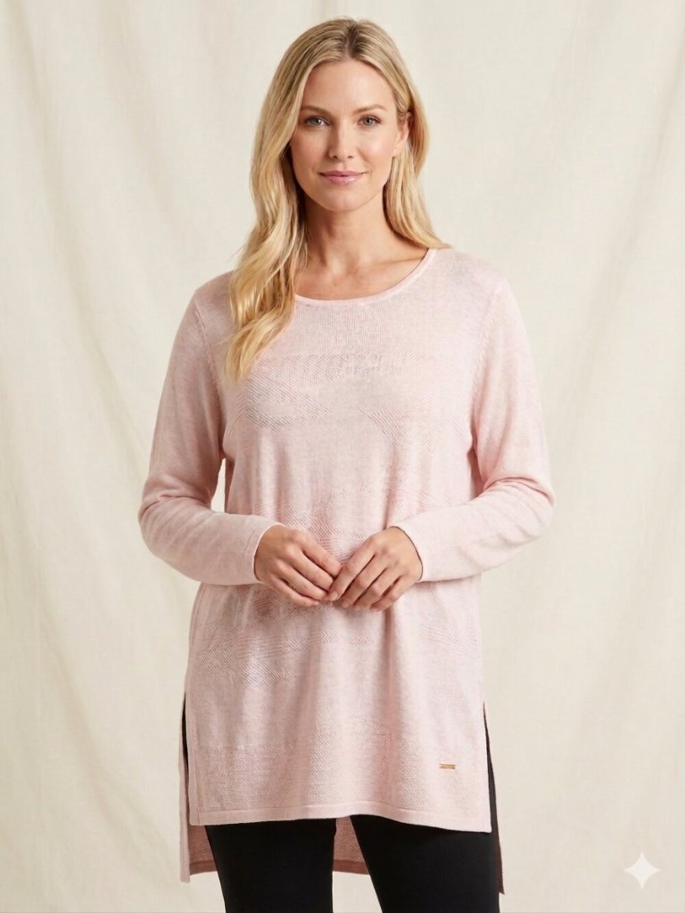 Tahari Woman Pink Knit Pullover Sweater - Size 1X - NWT